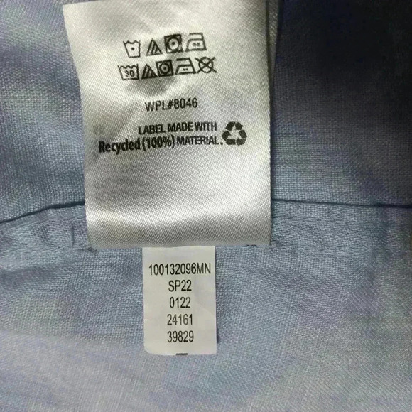 Club Room Luxury 💯 Linen Long Sleeve  Button down. Men's XL - Picture 6 of 8